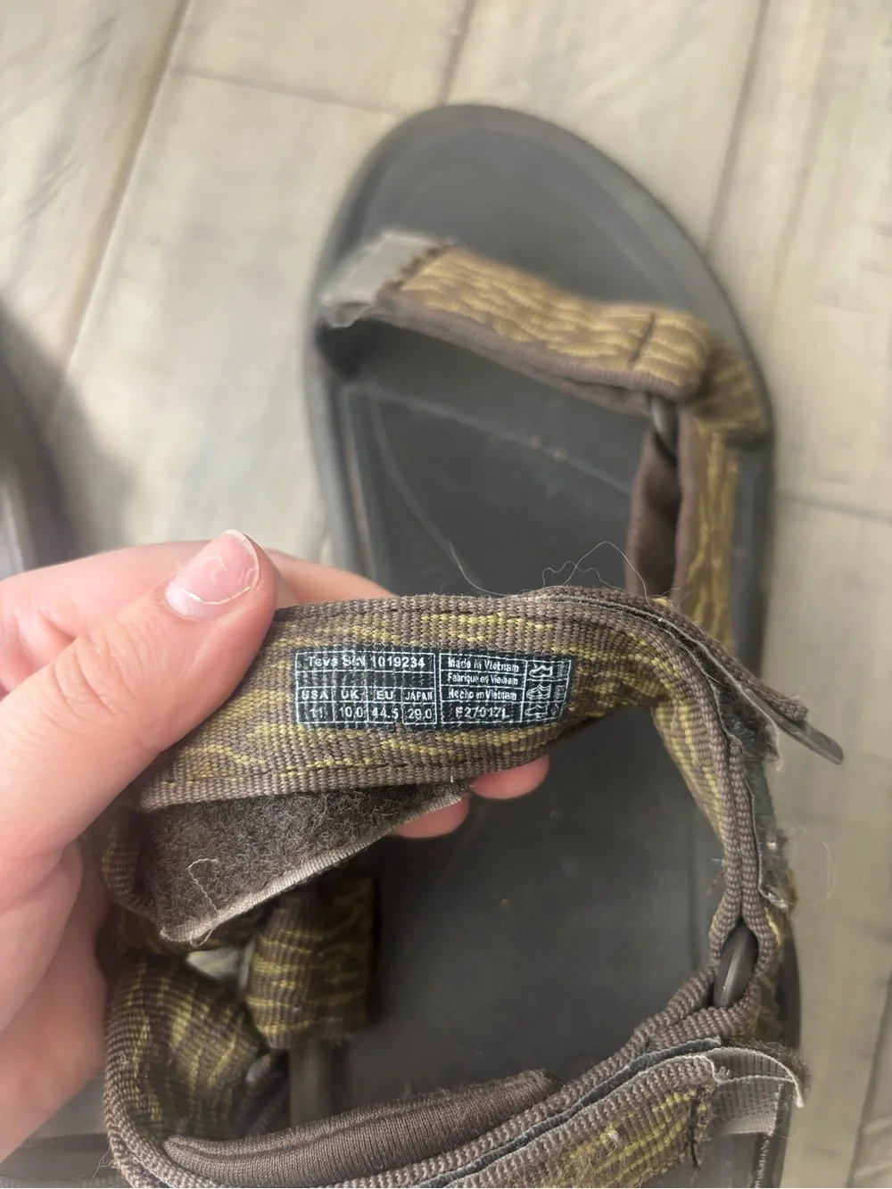 Teva Hurricane XTL Adjustable Brown Outdoor Strappy Sandals Mens size 11
